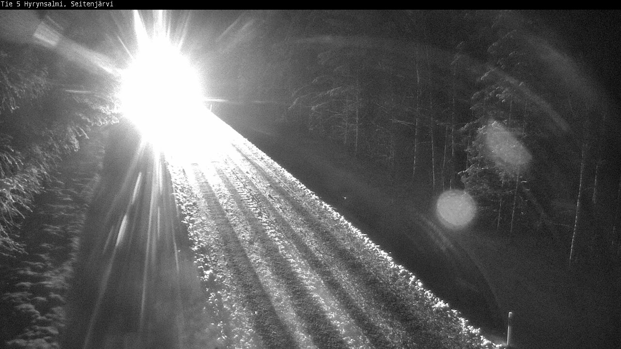 Weather Camera Image Road 5 Hyrynsalmi, Seitenjärvi, Hyrynsalmi, Kainuu