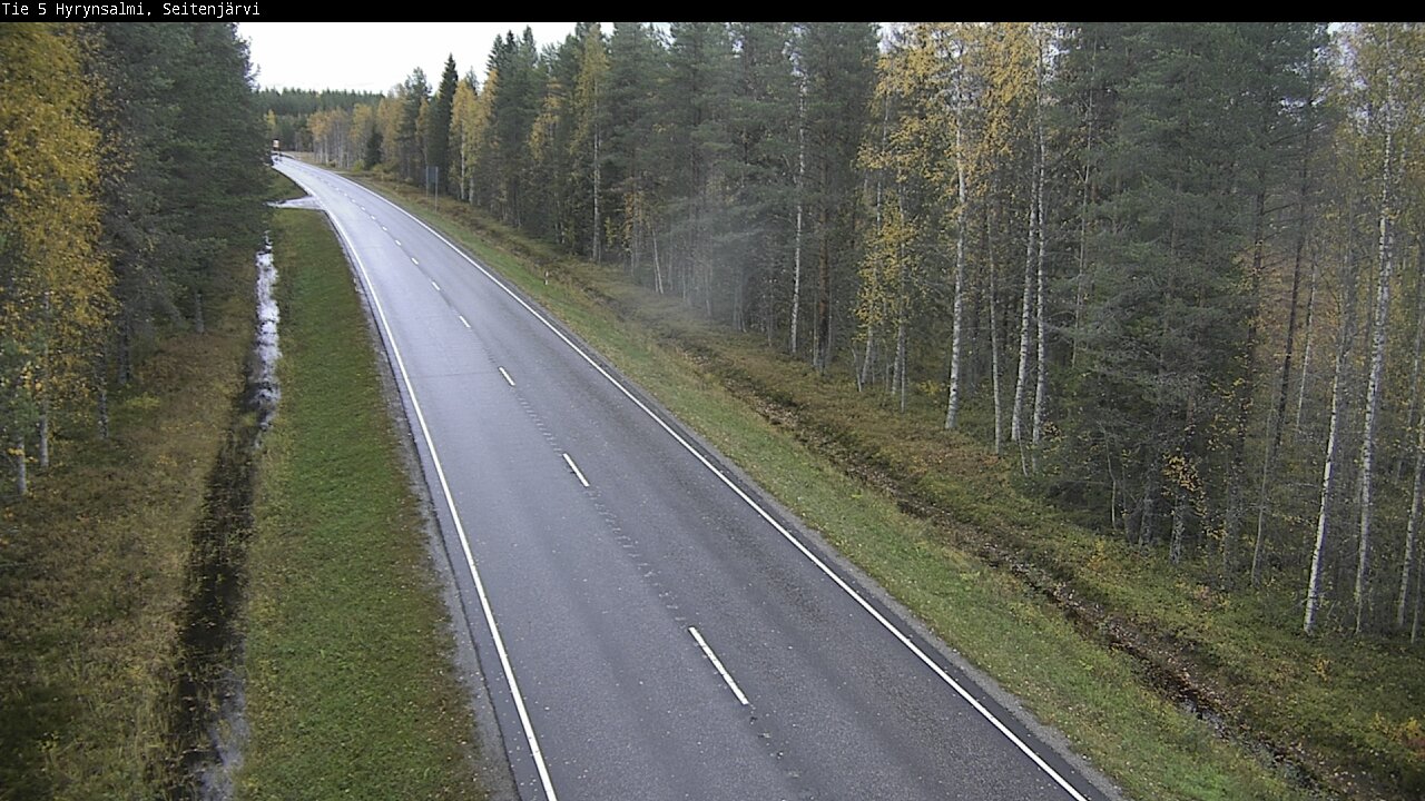 Weather Camera Image Road 5 Hyrynsalmi, Seitenjärvi, Hyrynsalmi, Kainuu