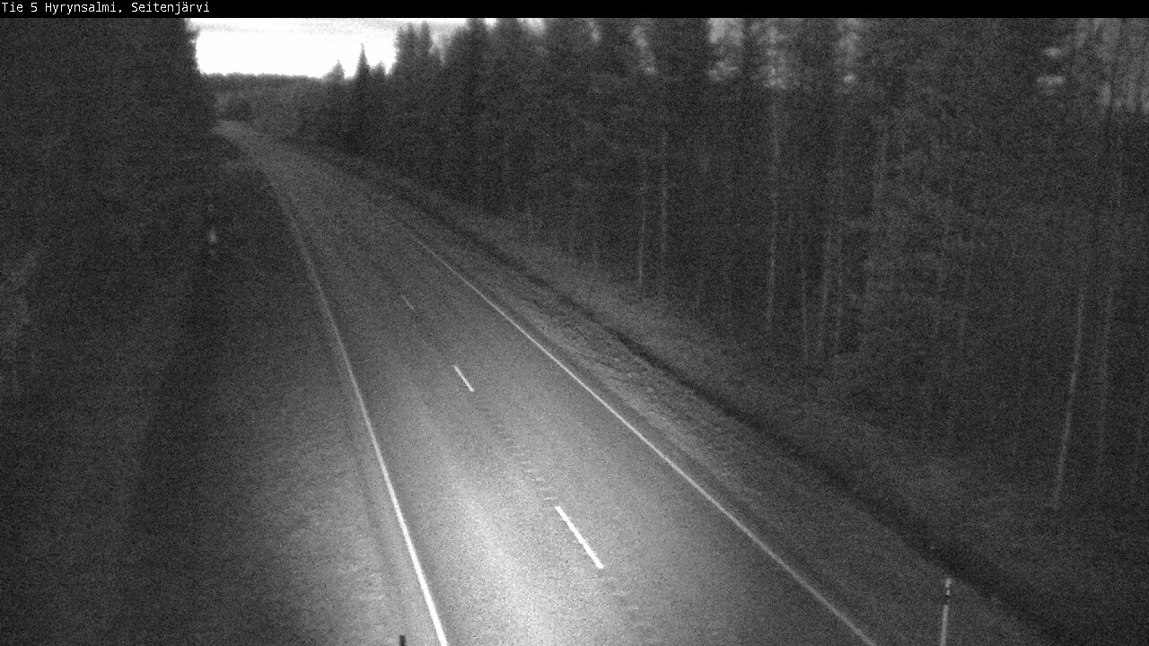 Weather Camera Image Väg 5 Hyrynsalmi, Seitenjärvi, Hyrynsalmi, Kainuu