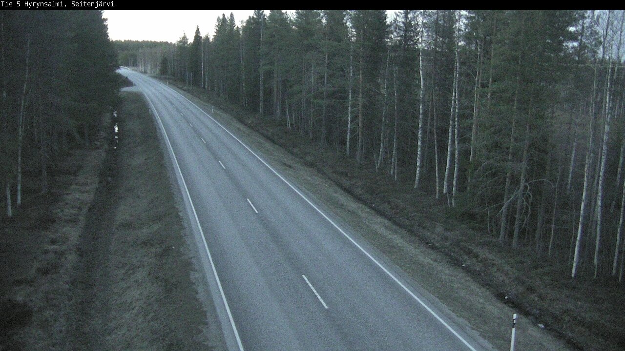 Weather Camera Image Väg 5 Hyrynsalmi, Seitenjärvi, Hyrynsalmi, Kainuu