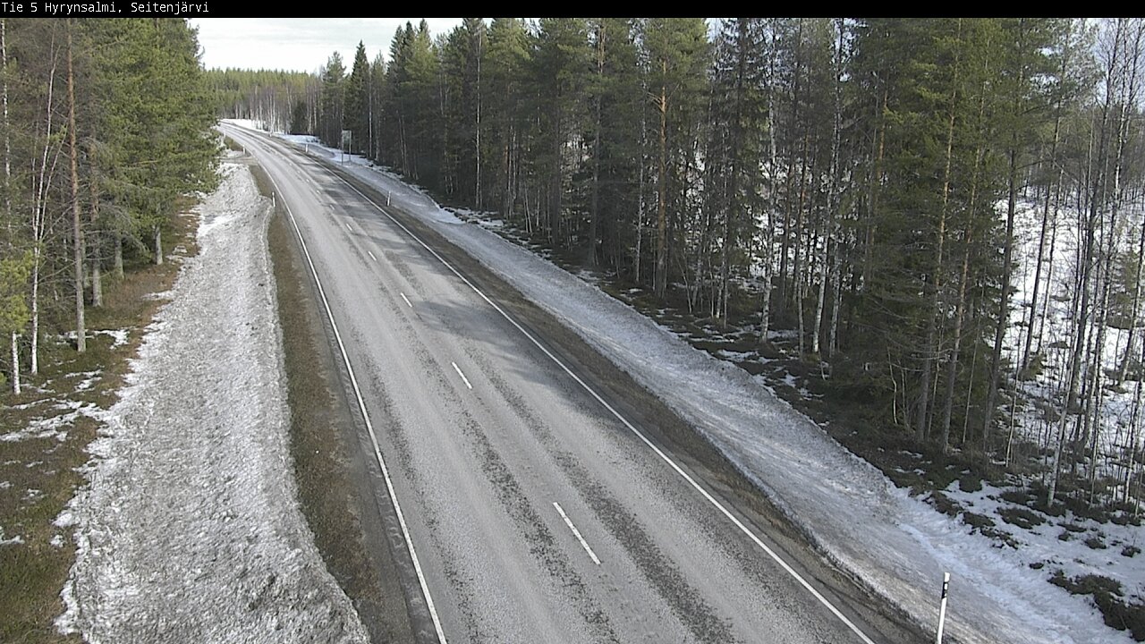 Weather Camera Image Road 5 Hyrynsalmi, Seitenjärvi, Hyrynsalmi, Kainuu