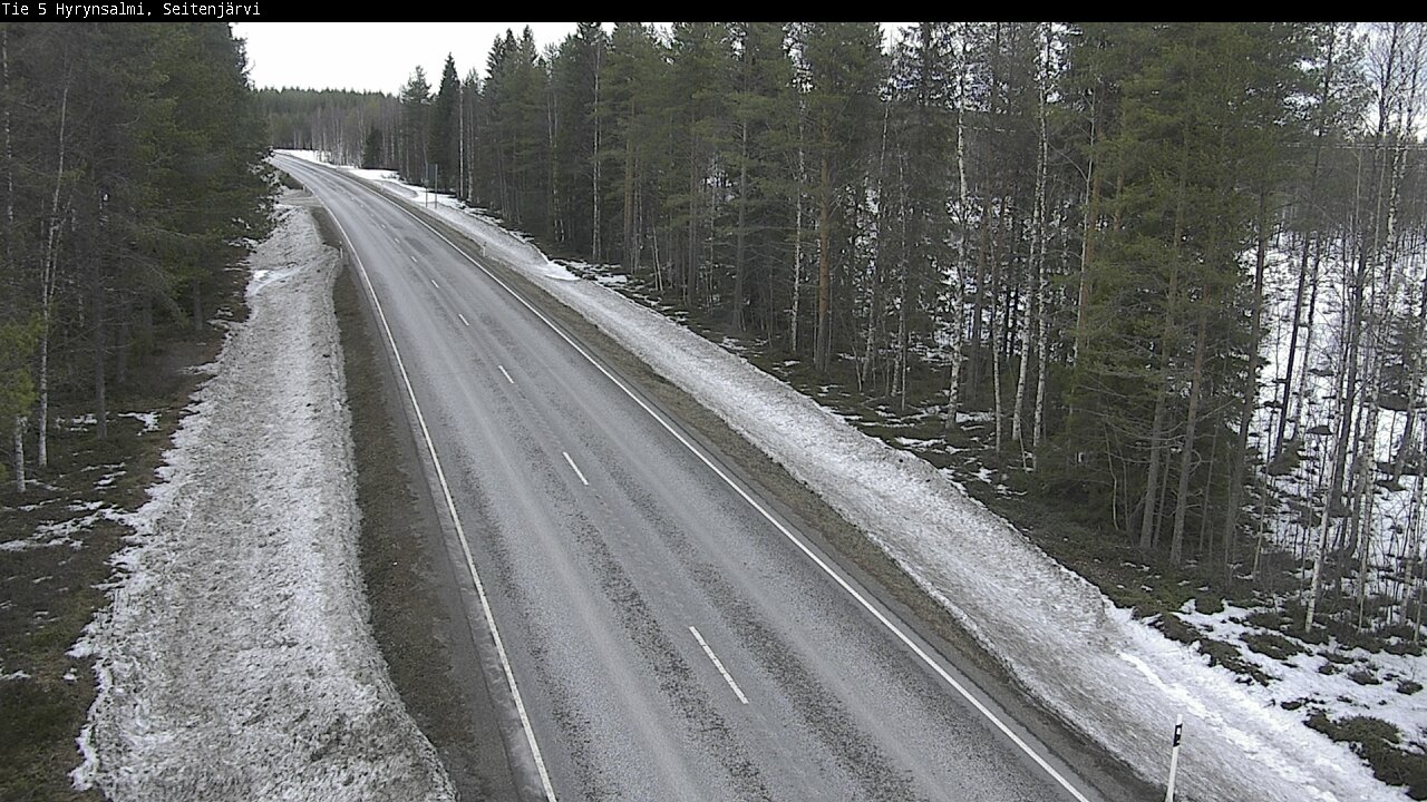 Weather Camera Image Road 5 Hyrynsalmi, Seitenjärvi, Hyrynsalmi, Kainuu