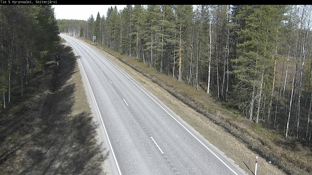 Weather Camera Image Väg 5 Hyrynsalmi, Seitenjärvi, Hyrynsalmi, Kainuu