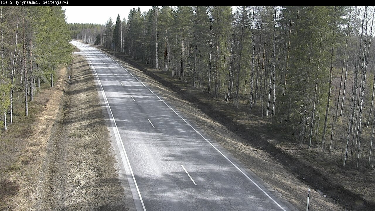 Weather Camera Image Väg 5 Hyrynsalmi, Seitenjärvi, Hyrynsalmi, Kainuu