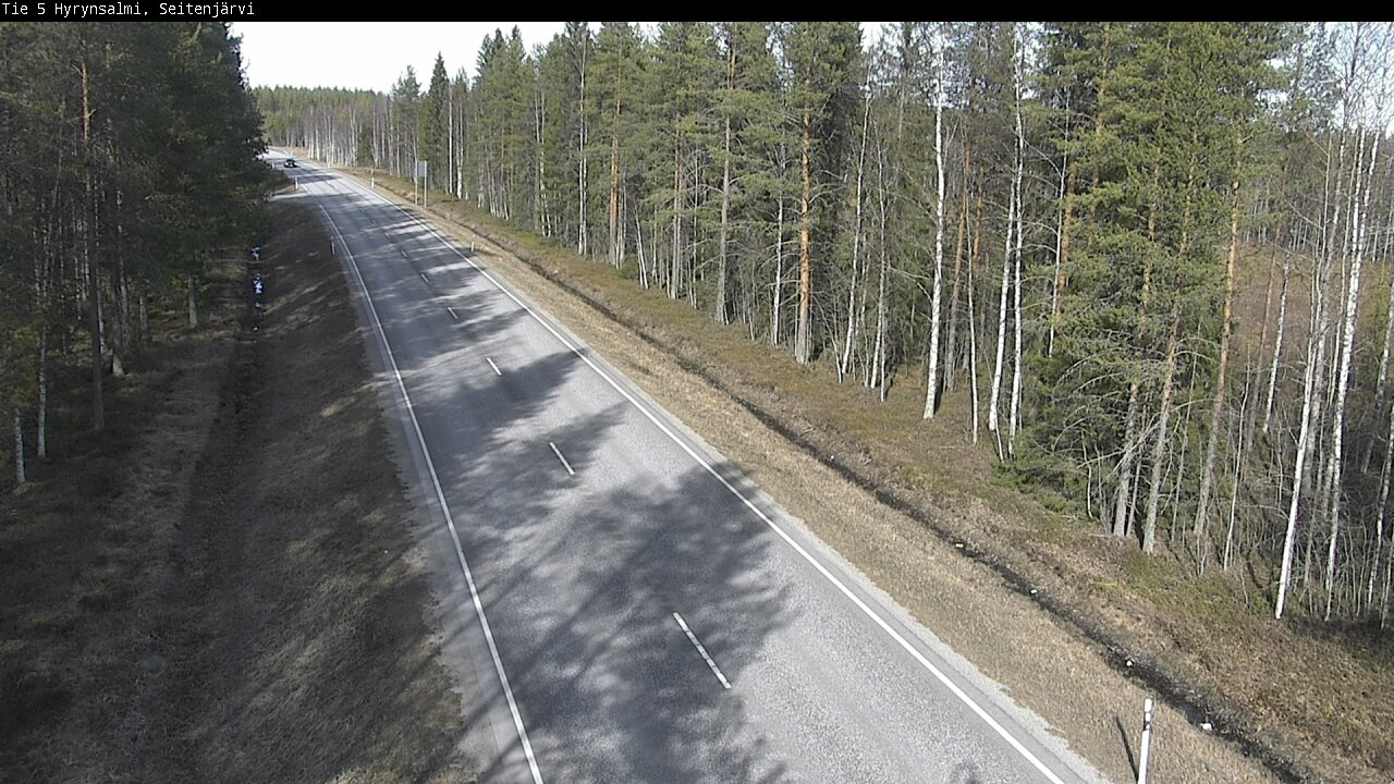 Weather Camera Image Väg 5 Hyrynsalmi, Seitenjärvi, Hyrynsalmi, Kainuu