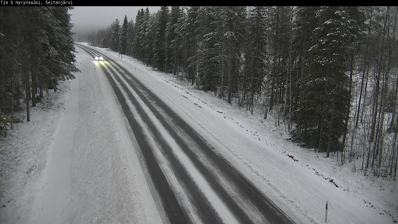Weather Camera Image Road 5 Hyrynsalmi, Seitenjärvi, Hyrynsalmi, Kainuu