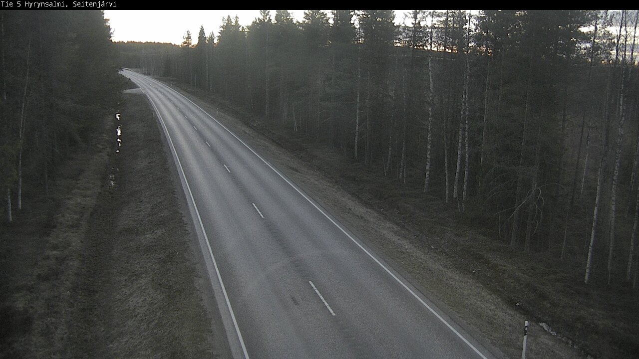 Weather Camera Image Road 5 Hyrynsalmi, Seitenjärvi, Hyrynsalmi, Kainuu