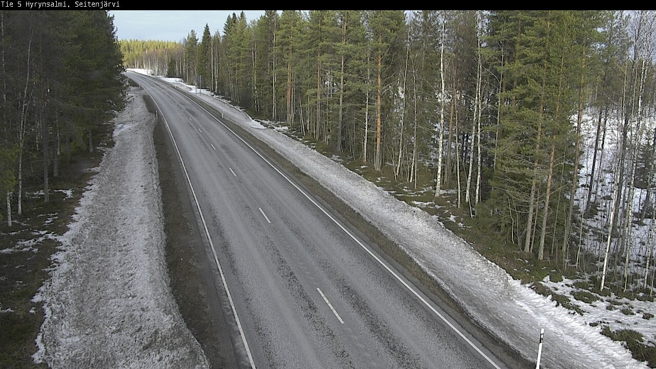 Weather Camera Image Road 5 Hyrynsalmi, Seitenjärvi, Hyrynsalmi, Kainuu