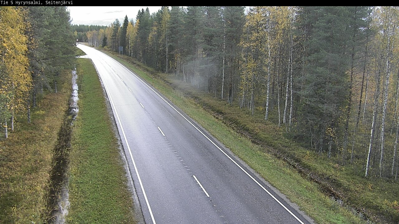 Weather Camera Image Road 5 Hyrynsalmi, Seitenjärvi, Hyrynsalmi, Kainuu