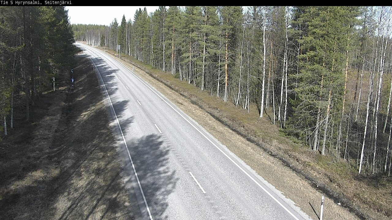 Weather Camera Image Väg 5 Hyrynsalmi, Seitenjärvi, Hyrynsalmi, Kainuu