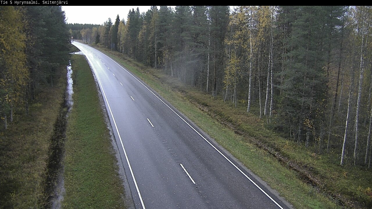 Weather Camera Image Road 5 Hyrynsalmi, Seitenjärvi, Hyrynsalmi, Kainuu