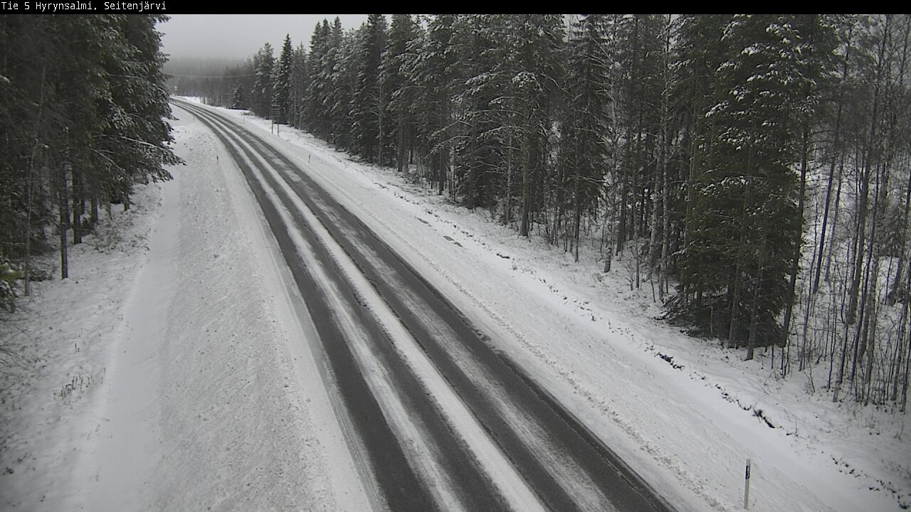 Weather Camera Image Road 5 Hyrynsalmi, Seitenjärvi, Hyrynsalmi, Kainuu