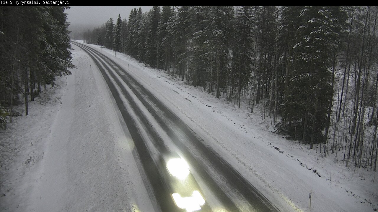 Weather Camera Image Road 5 Hyrynsalmi, Seitenjärvi, Hyrynsalmi, Kainuu
