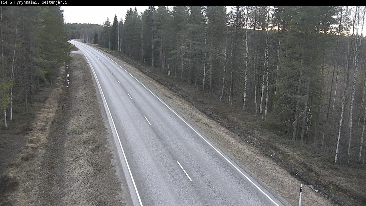 Weather Camera Image Road 5 Hyrynsalmi, Seitenjärvi, Hyrynsalmi, Kainuu