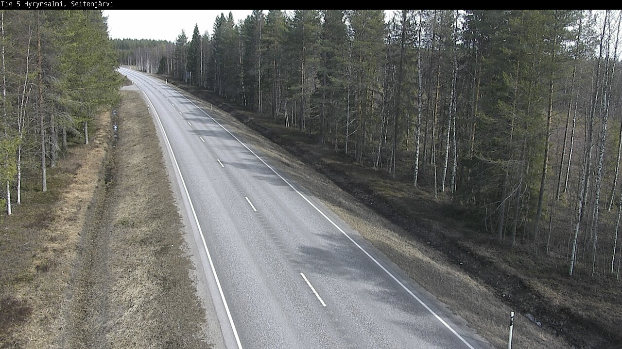 Weather Camera Image Väg 5 Hyrynsalmi, Seitenjärvi, Hyrynsalmi, Kainuu