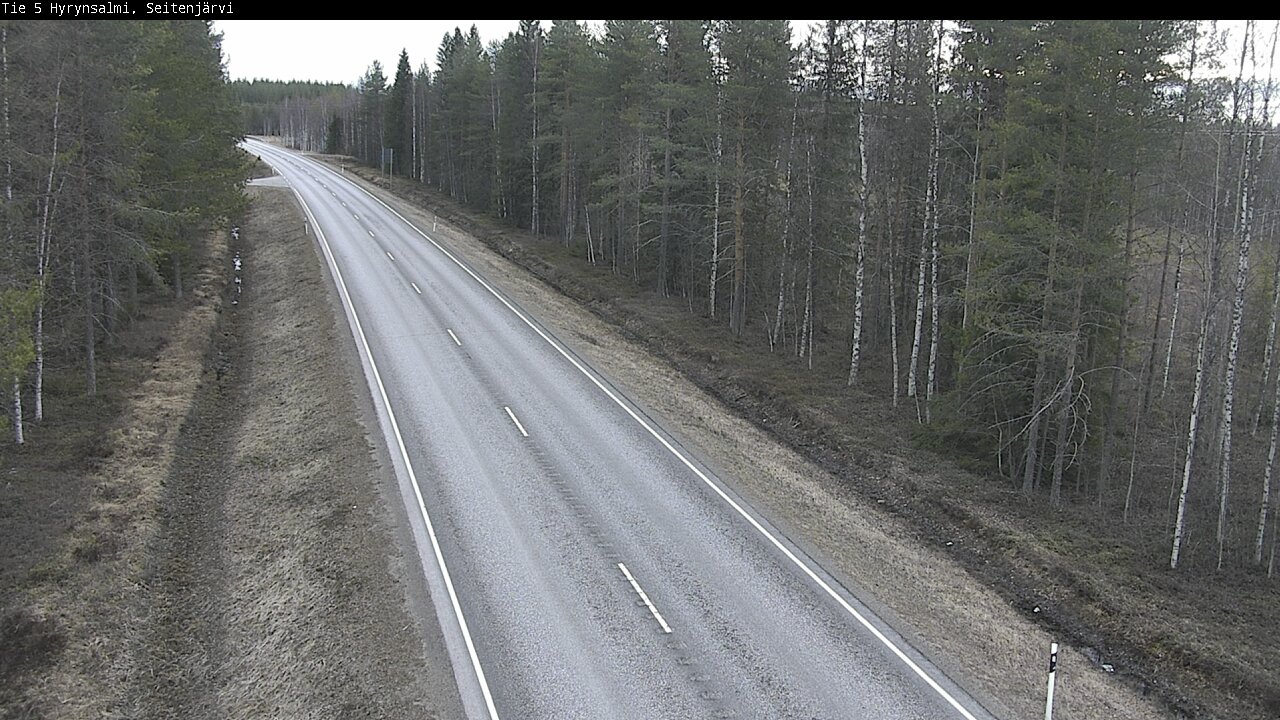 Weather Camera Image Väg 5 Hyrynsalmi, Seitenjärvi, Hyrynsalmi, Kainuu