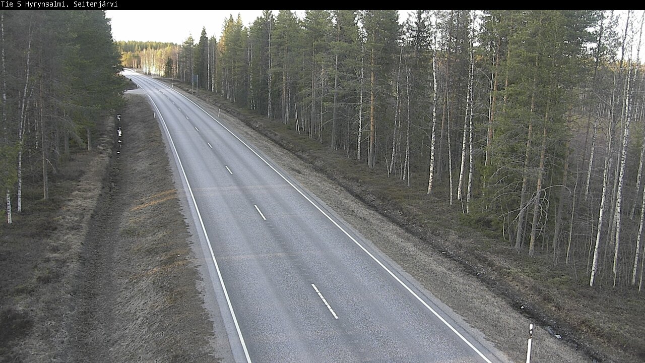 Weather Camera Image Väg 5 Hyrynsalmi, Seitenjärvi, Hyrynsalmi, Kainuu