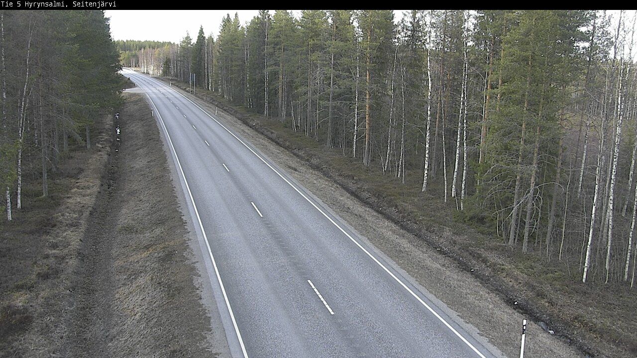 Weather Camera Image Väg 5 Hyrynsalmi, Seitenjärvi, Hyrynsalmi, Kainuu