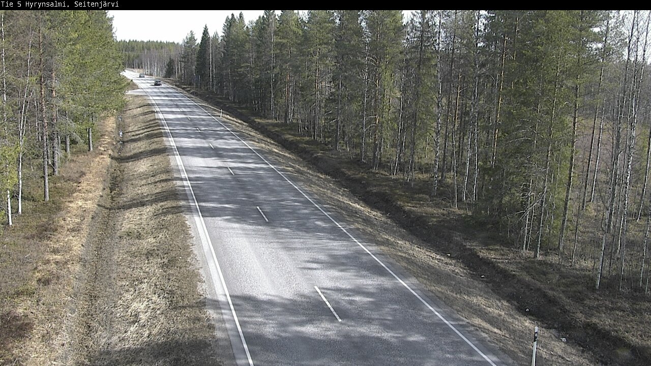 Weather Camera Image Väg 5 Hyrynsalmi, Seitenjärvi, Hyrynsalmi, Kainuu