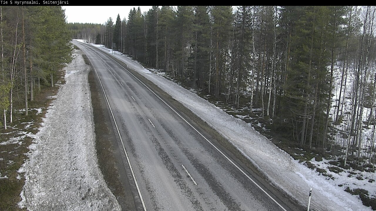 Weather Camera Image Road 5 Hyrynsalmi, Seitenjärvi, Hyrynsalmi, Kainuu