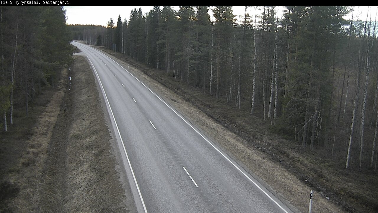 Weather Camera Image Road 5 Hyrynsalmi, Seitenjärvi, Hyrynsalmi, Kainuu