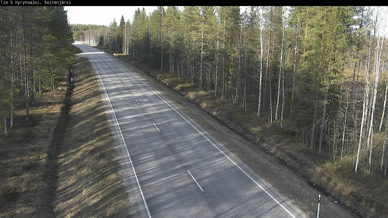 Weather Camera Image Väg 5 Hyrynsalmi, Seitenjärvi, Hyrynsalmi, Kainuu