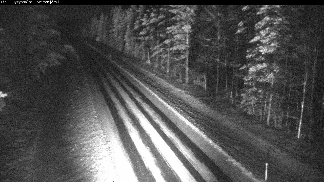 Weather Camera Image Road 5 Hyrynsalmi, Seitenjärvi, Hyrynsalmi, Kainuu