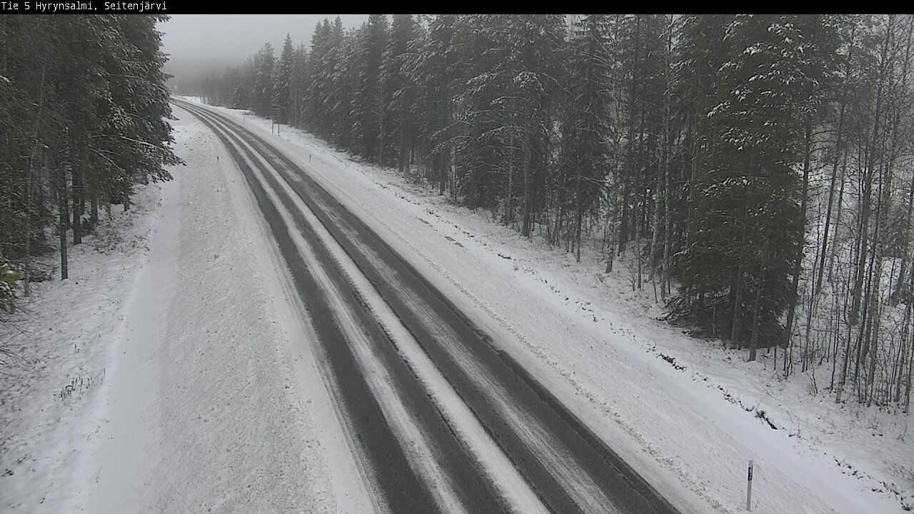 Weather Camera Image Road 5 Hyrynsalmi, Seitenjärvi, Hyrynsalmi, Kainuu