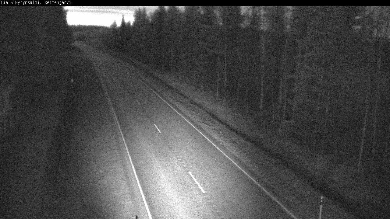 Weather Camera Image Väg 5 Hyrynsalmi, Seitenjärvi, Hyrynsalmi, Kainuu