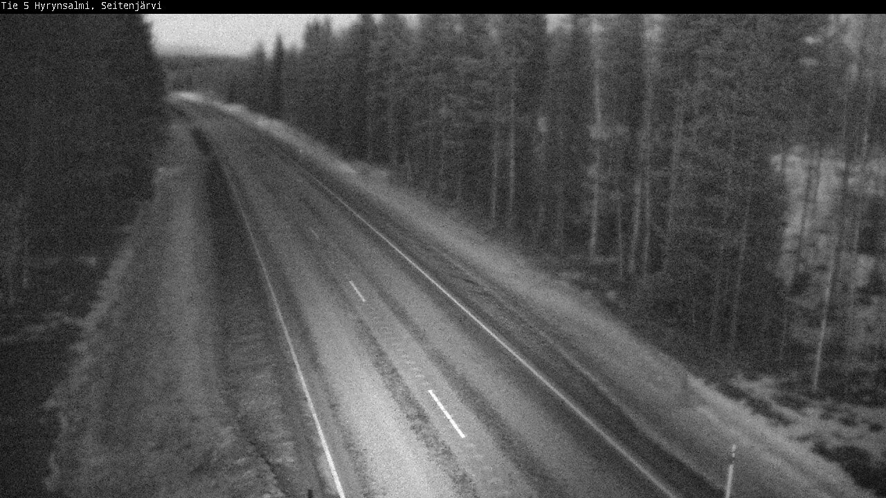 Weather Camera Image Road 5 Hyrynsalmi, Seitenjärvi, Hyrynsalmi, Kainuu