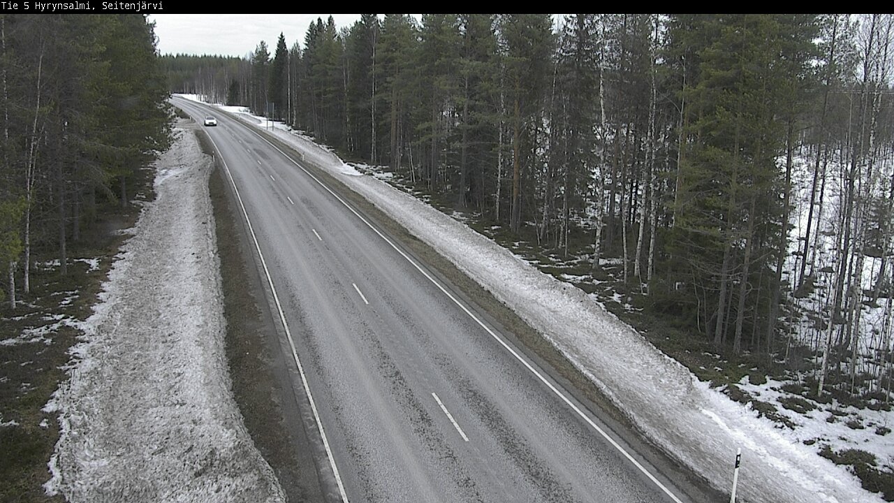 Weather Camera Image Road 5 Hyrynsalmi, Seitenjärvi, Hyrynsalmi, Kainuu