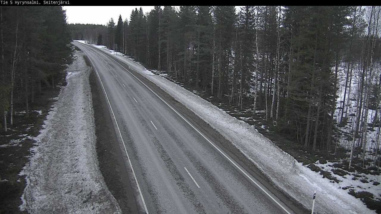 Weather Camera Image Road 5 Hyrynsalmi, Seitenjärvi, Hyrynsalmi, Kainuu