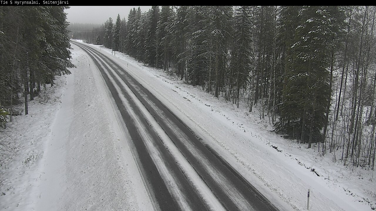 Weather Camera Image Road 5 Hyrynsalmi, Seitenjärvi, Hyrynsalmi, Kainuu