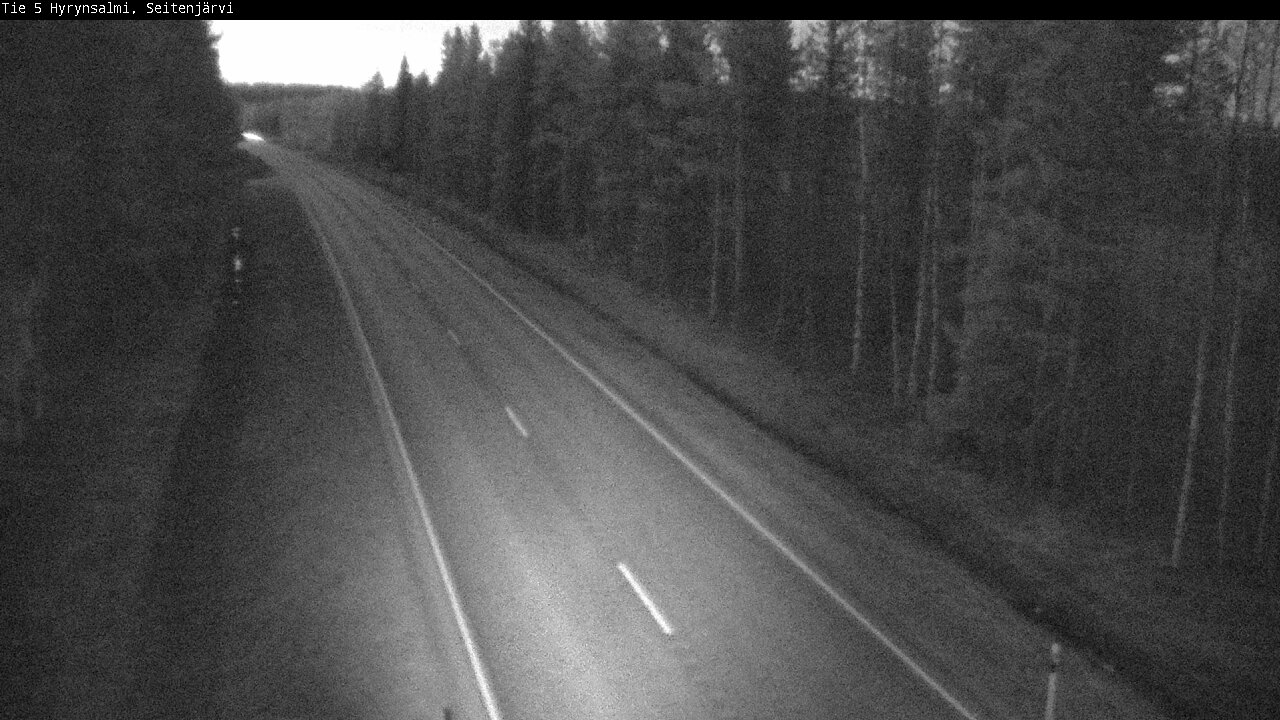 Weather Camera Image Väg 5 Hyrynsalmi, Seitenjärvi, Hyrynsalmi, Kainuu