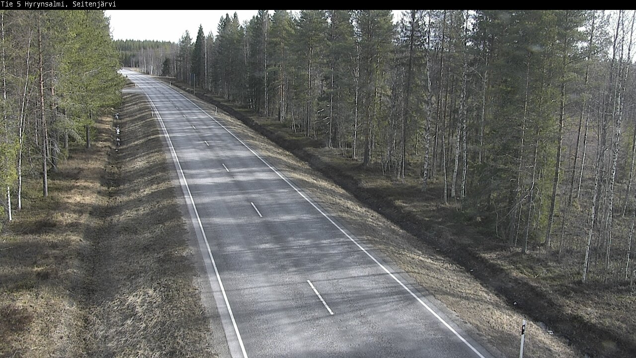 Weather Camera Image Väg 5 Hyrynsalmi, Seitenjärvi, Hyrynsalmi, Kainuu