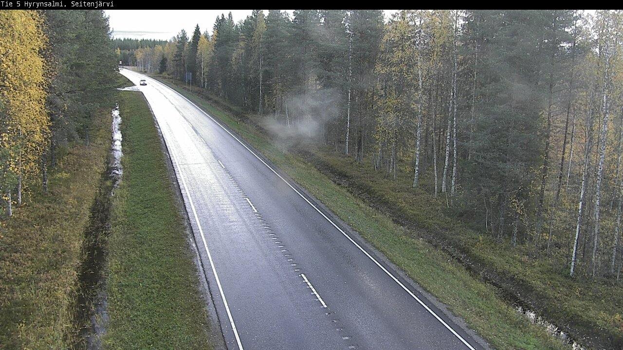 Weather Camera Image Road 5 Hyrynsalmi, Seitenjärvi, Hyrynsalmi, Kainuu
