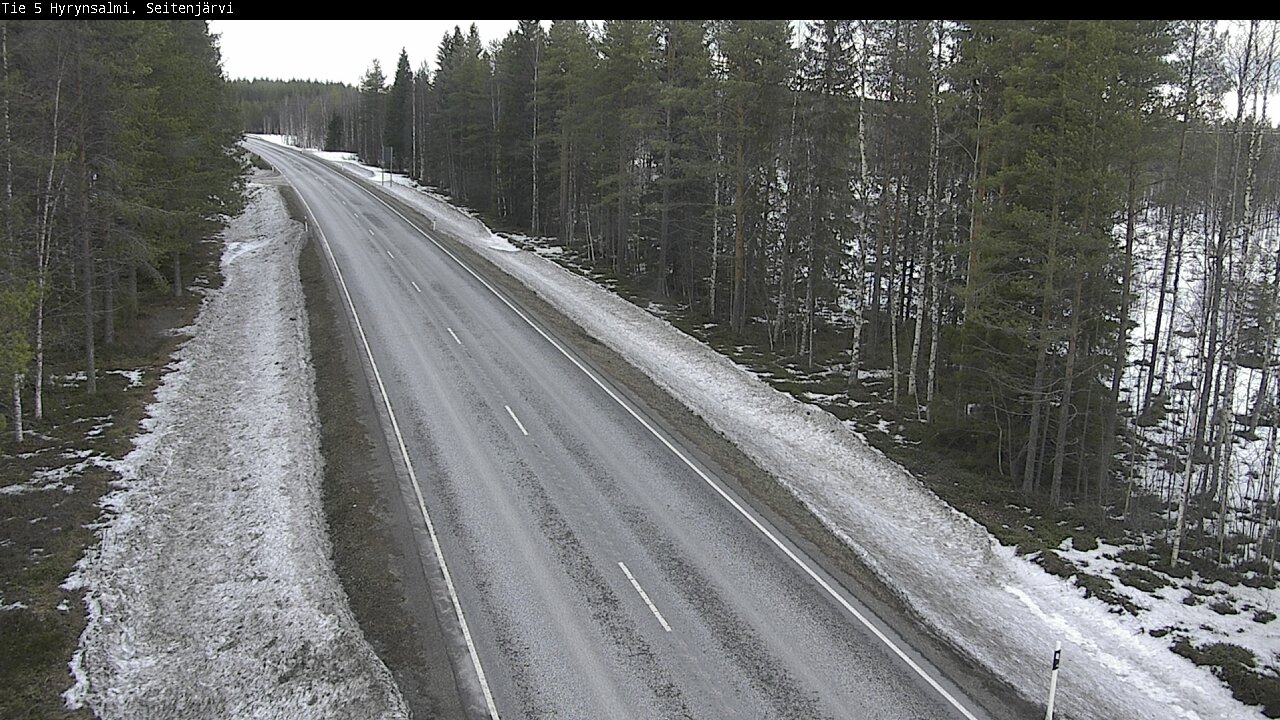 Weather Camera Image Road 5 Hyrynsalmi, Seitenjärvi, Hyrynsalmi, Kainuu