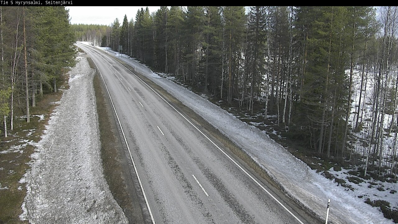 Weather Camera Image Väg 5 Hyrynsalmi, Seitenjärvi, Hyrynsalmi, Kainuu