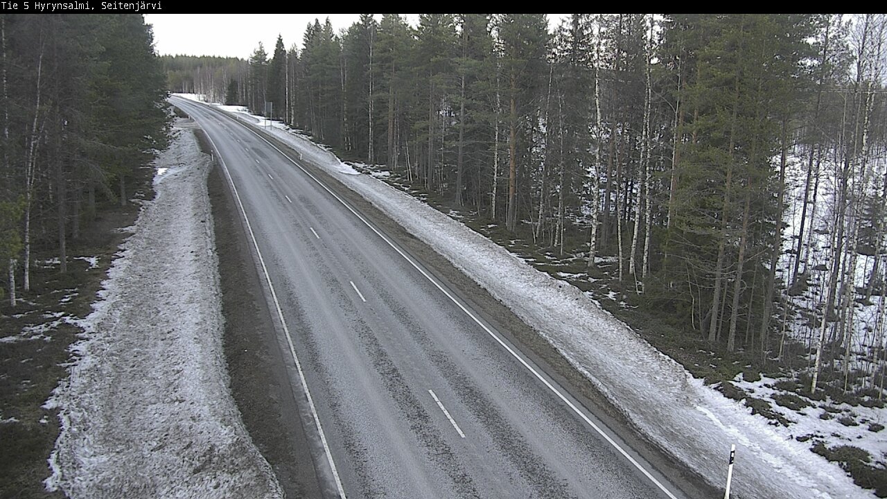 Weather Camera Image Road 5 Hyrynsalmi, Seitenjärvi, Hyrynsalmi, Kainuu