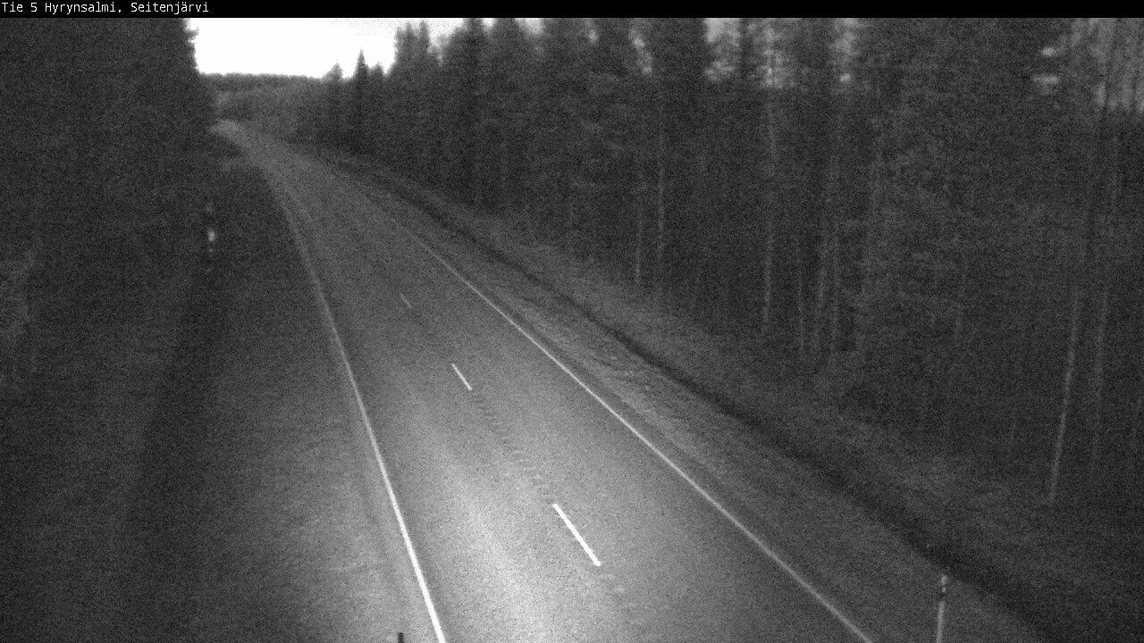 Weather Camera Image Väg 5 Hyrynsalmi, Seitenjärvi, Hyrynsalmi, Kainuu