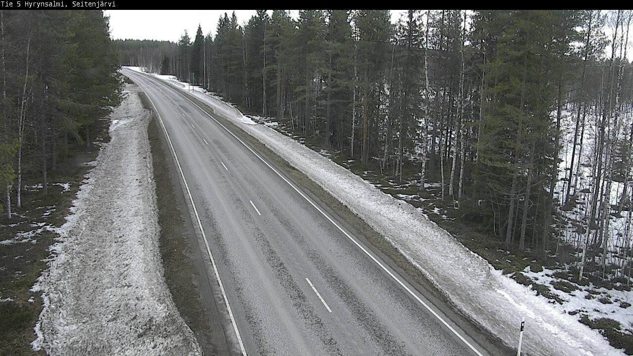 Weather Camera Image Road 5 Hyrynsalmi, Seitenjärvi, Hyrynsalmi, Kainuu