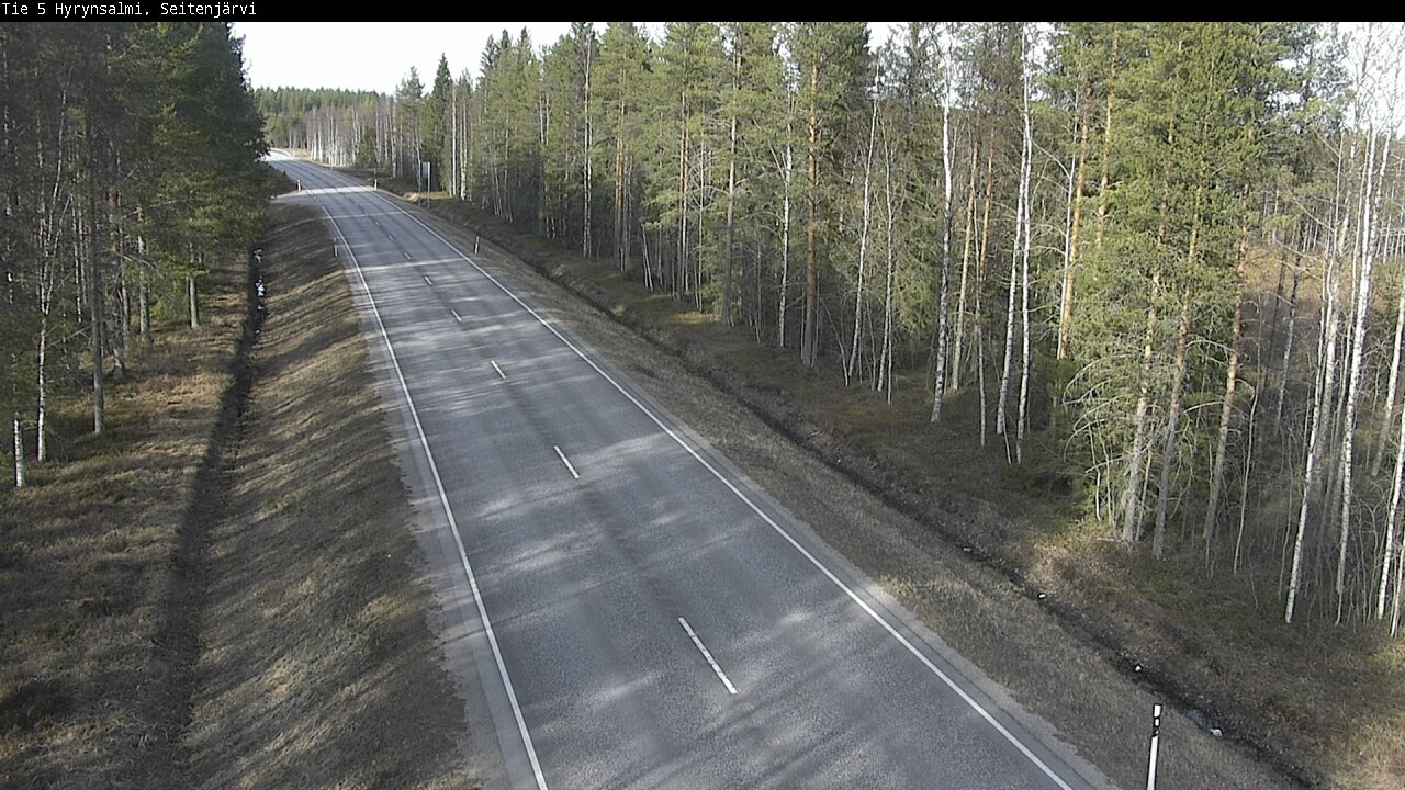 Weather Camera Image Väg 5 Hyrynsalmi, Seitenjärvi, Hyrynsalmi, Kainuu