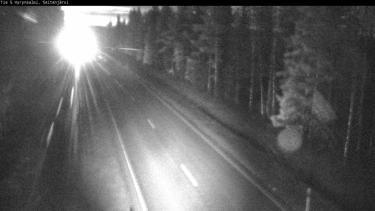Weather Camera Image Väg 5 Hyrynsalmi, Seitenjärvi, Hyrynsalmi, Kainuu
