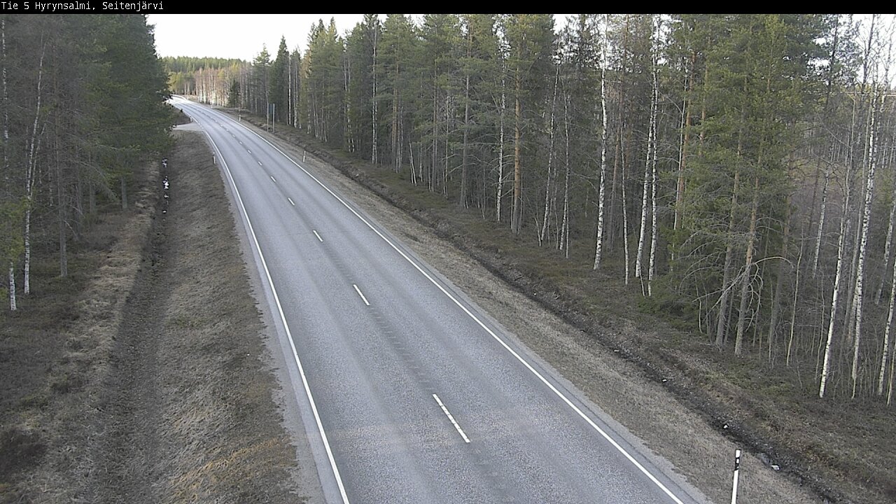 Weather Camera Image Väg 5 Hyrynsalmi, Seitenjärvi, Hyrynsalmi, Kainuu