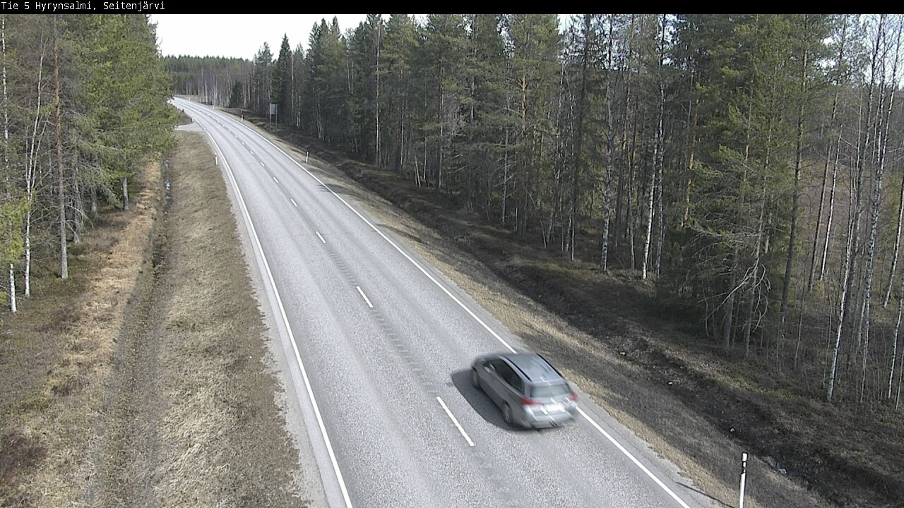 Weather Camera Image Väg 5 Hyrynsalmi, Seitenjärvi, Hyrynsalmi, Kainuu
