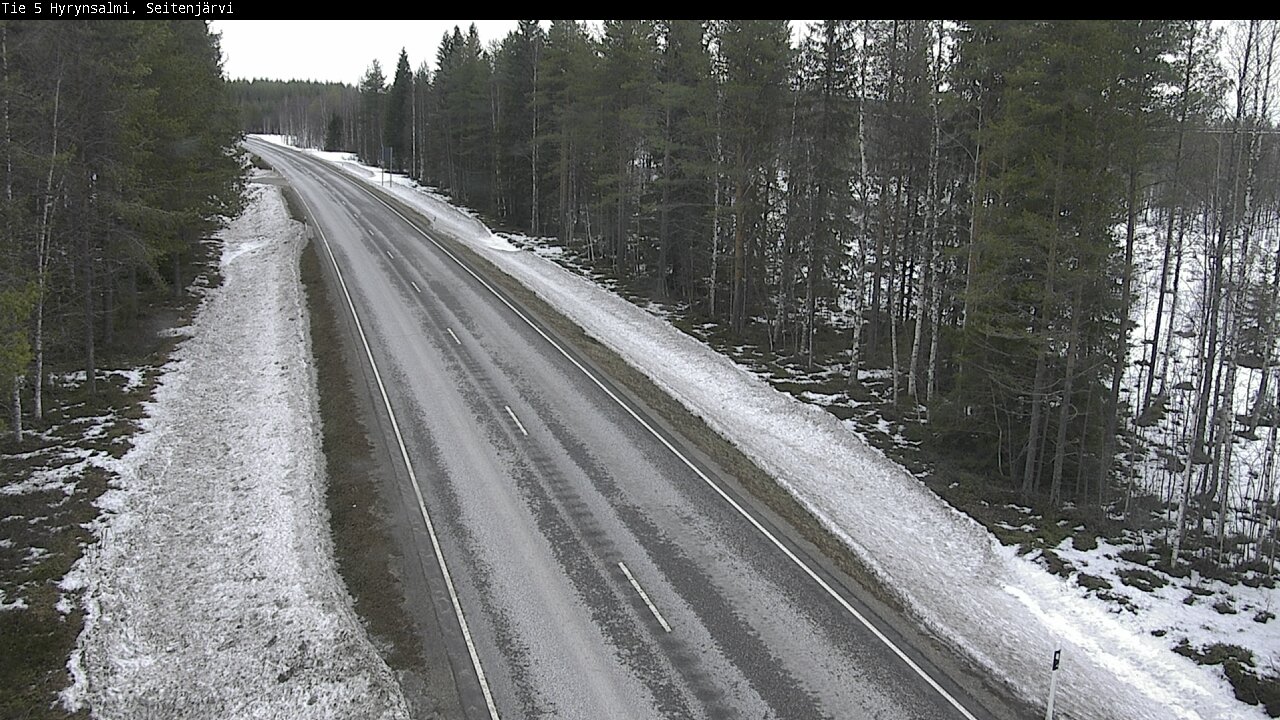 Weather Camera Image Road 5 Hyrynsalmi, Seitenjärvi, Hyrynsalmi, Kainuu