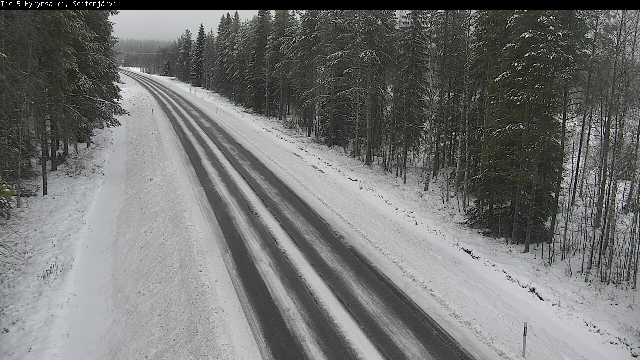 Weather Camera Image Road 5 Hyrynsalmi, Seitenjärvi, Hyrynsalmi, Kainuu