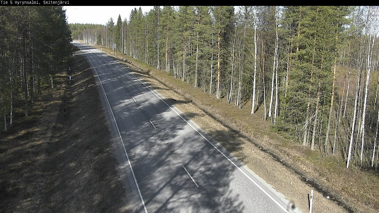 Weather Camera Image Väg 5 Hyrynsalmi, Seitenjärvi, Hyrynsalmi, Kainuu