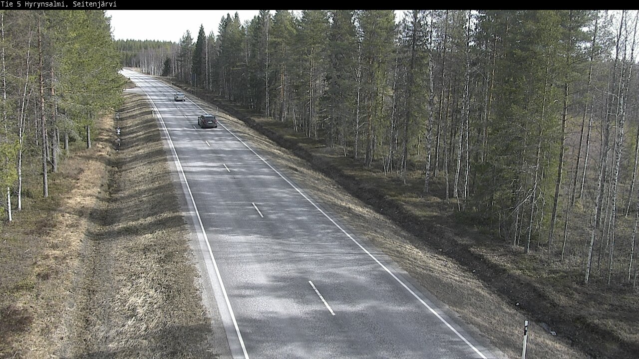 Weather Camera Image Väg 5 Hyrynsalmi, Seitenjärvi, Hyrynsalmi, Kainuu