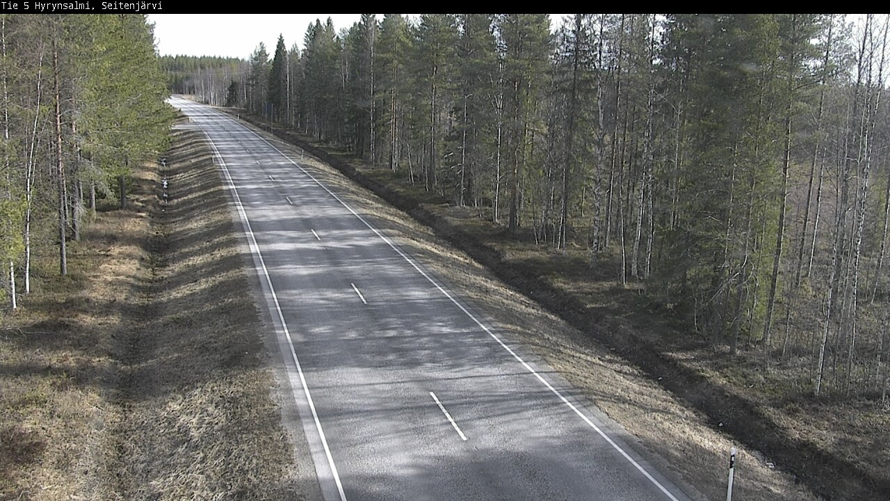 Weather Camera Image Väg 5 Hyrynsalmi, Seitenjärvi, Hyrynsalmi, Kainuu